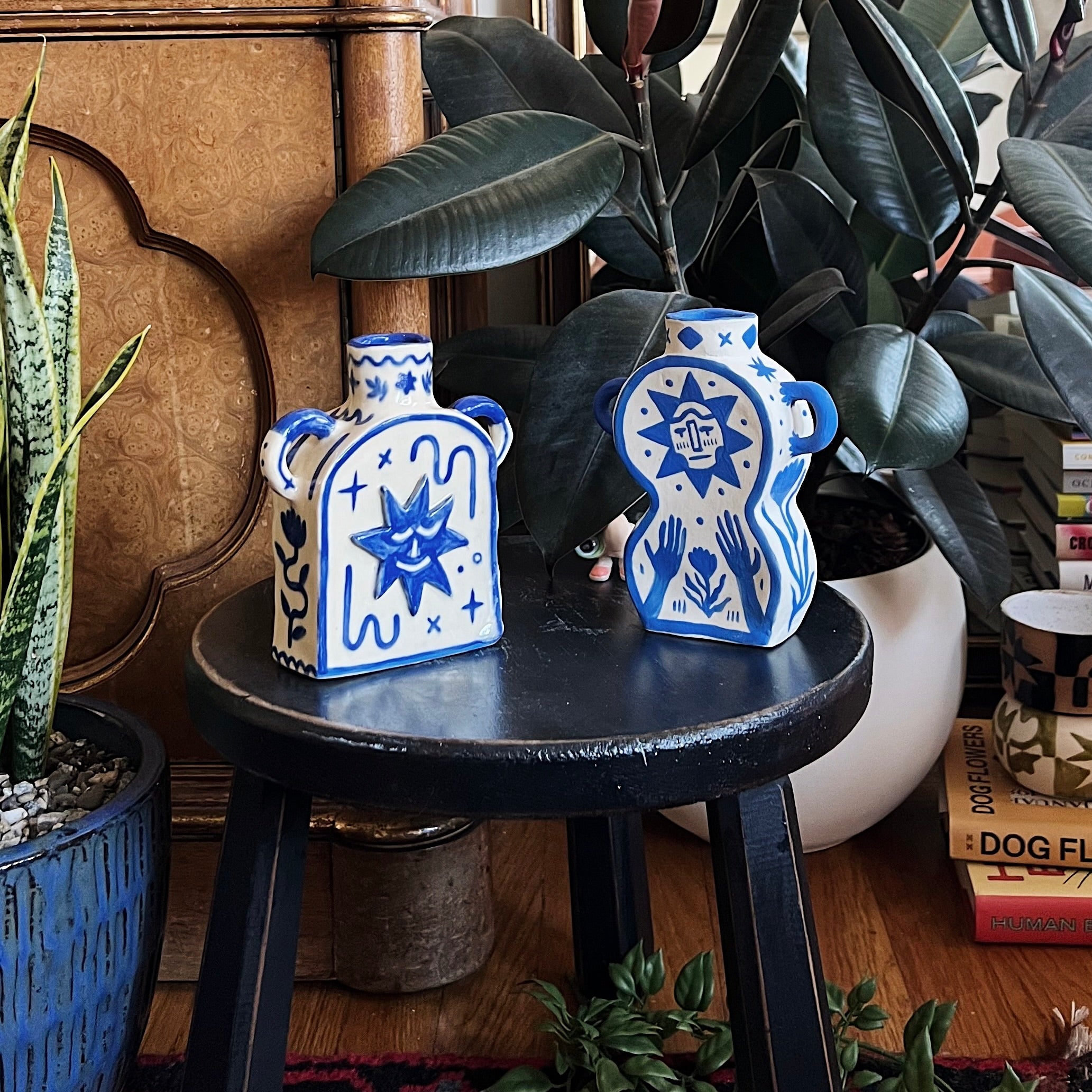 midnight magic porcelain vase
