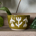 porcelain sgraffito botanical bowl