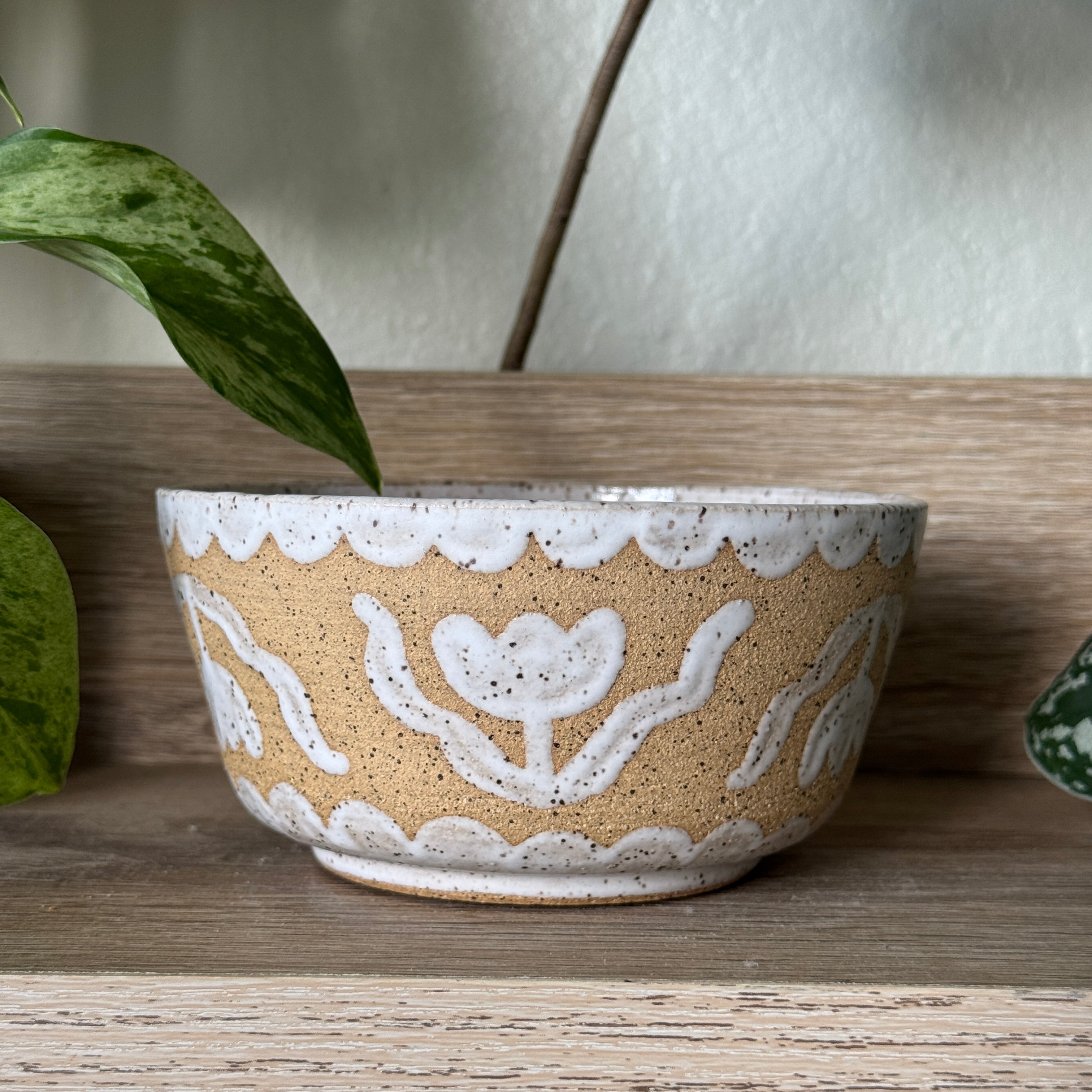 rising flowers bowl