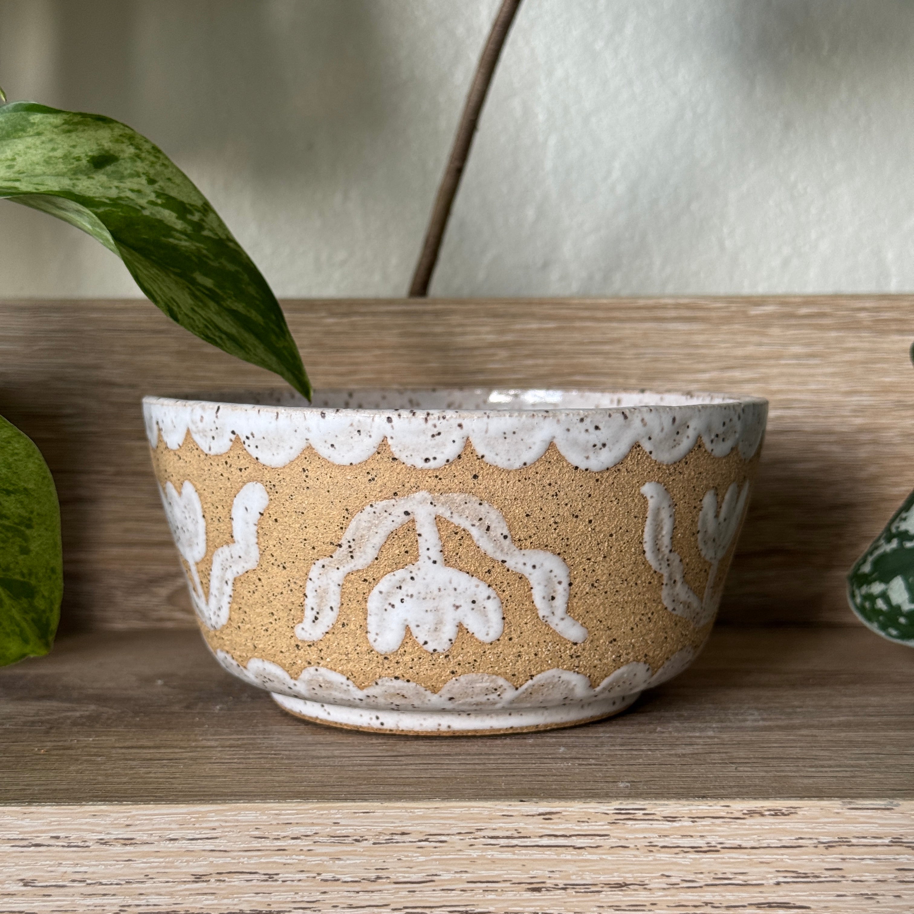 rising flowers bowl