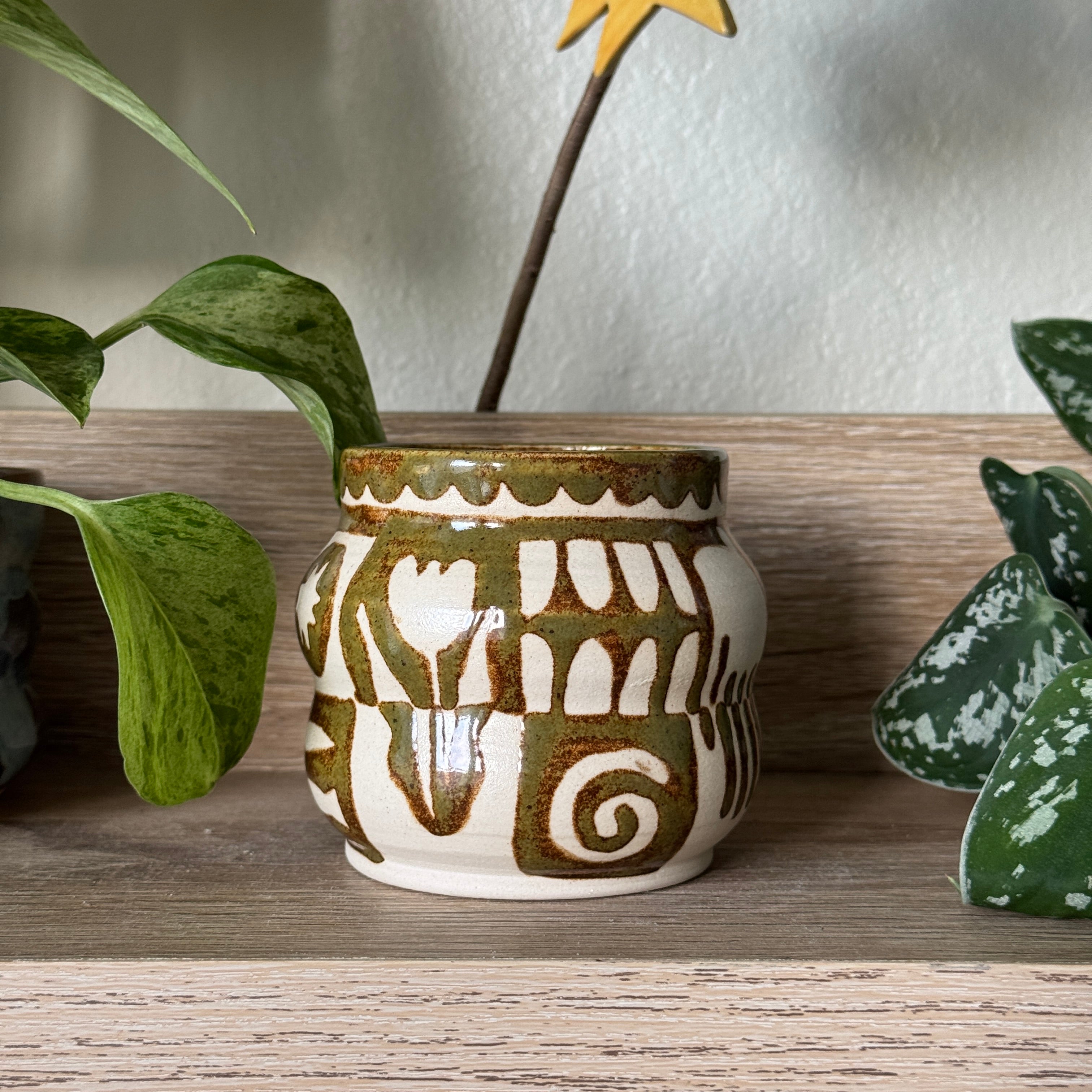 curious symbols vessel