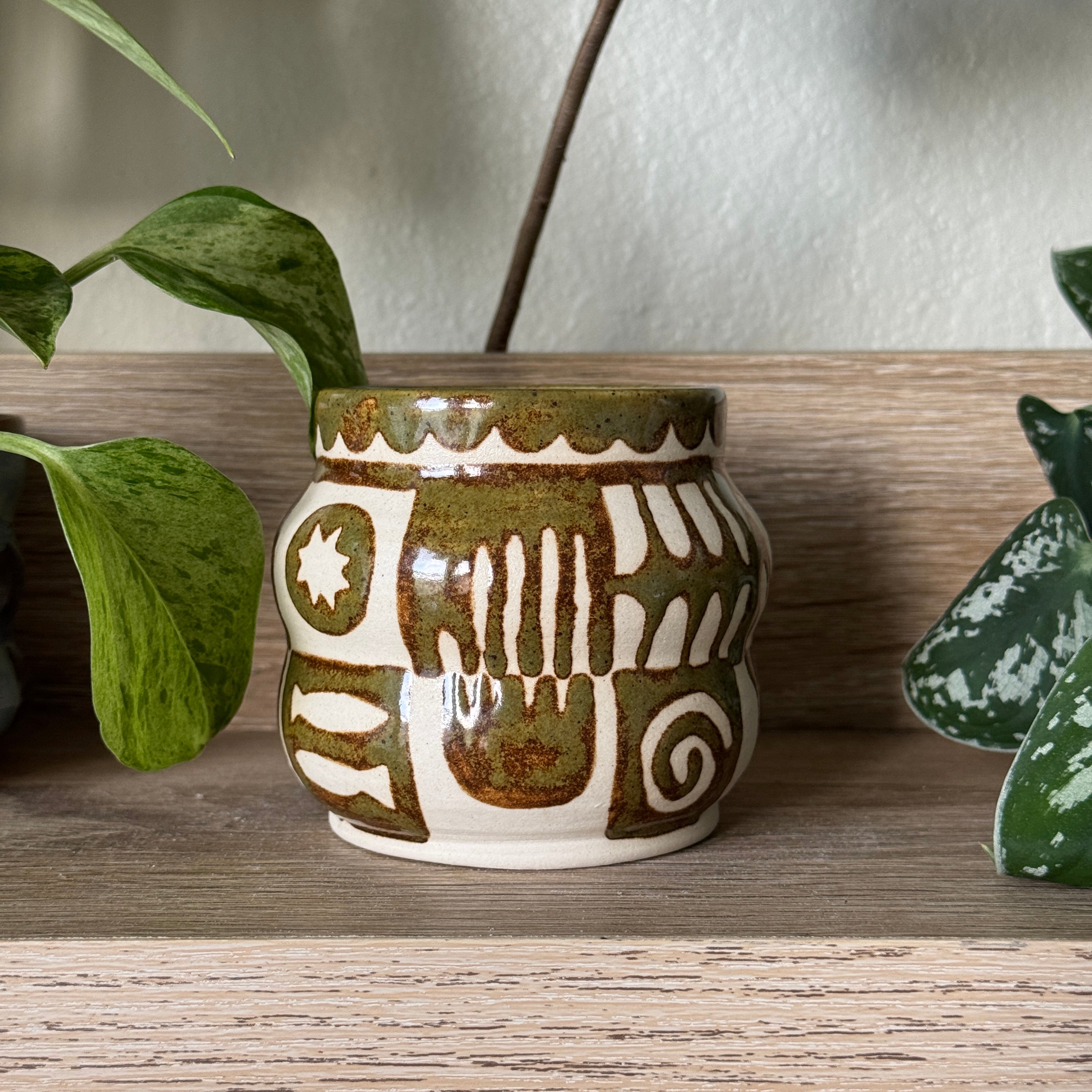 curious symbols vessel