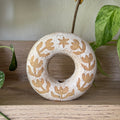 sunbaked bloom donut single stem vase