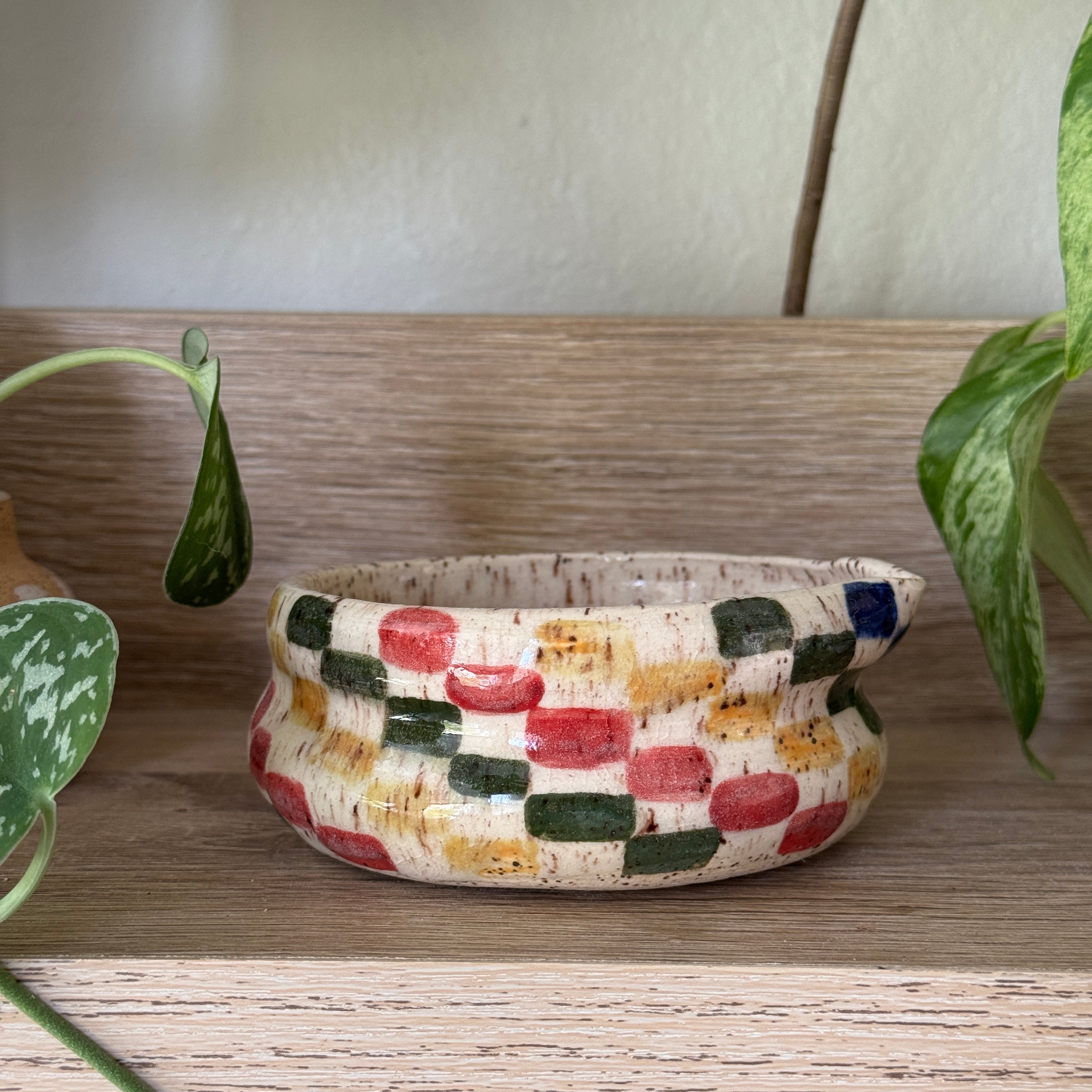 forest check mini whisking bowl