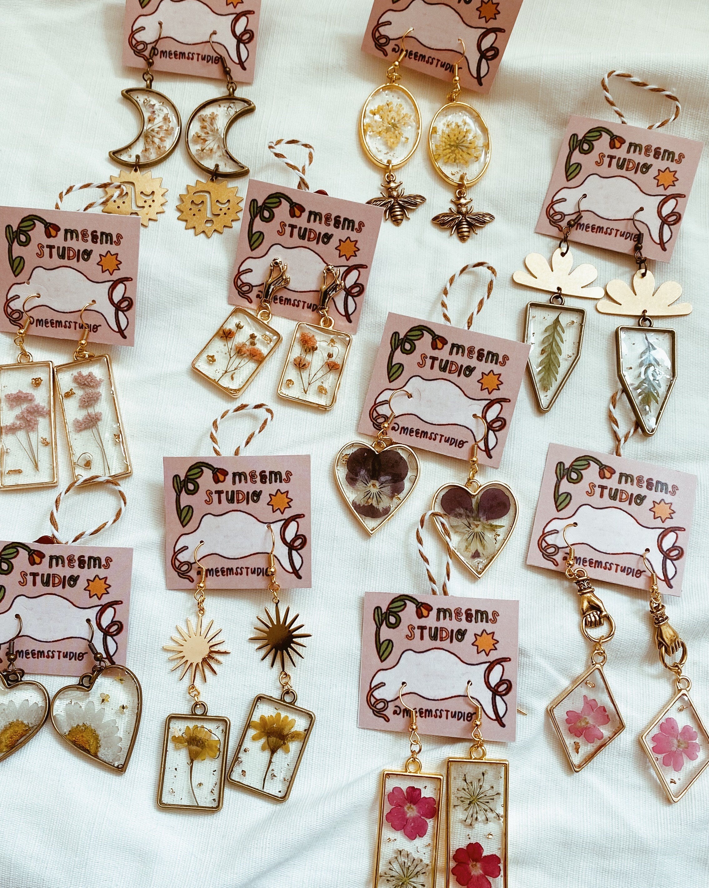 pocket garden earrings | single dangle